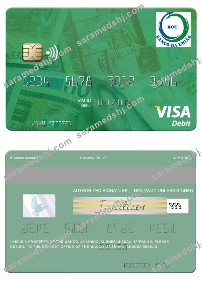 Guine Bissau Banco Da Uniao visa debit card
